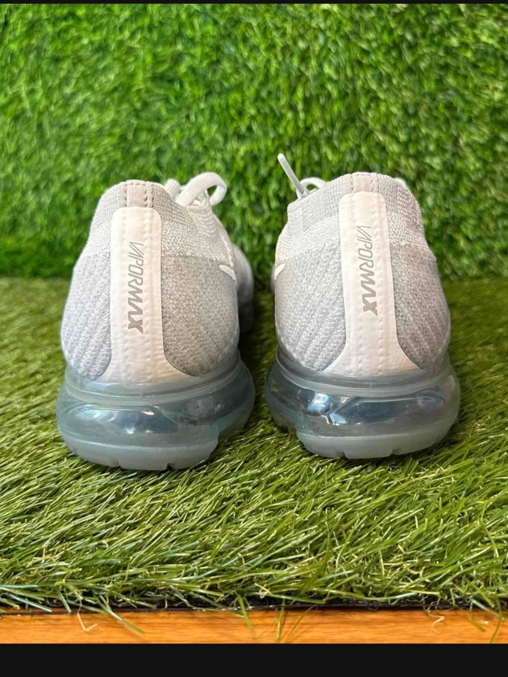 Nike Air VaporMax Flyknit Pure Platinum White Grey